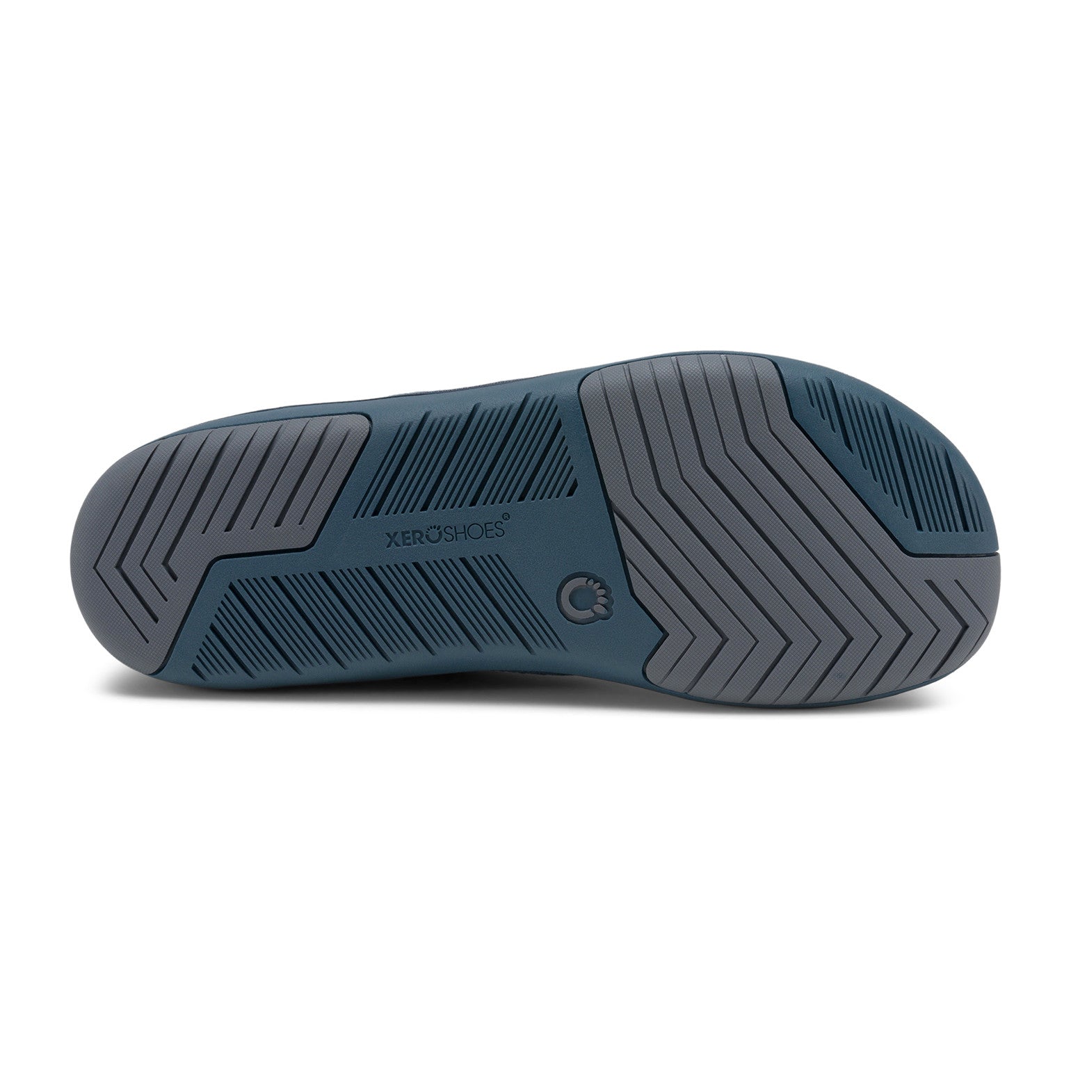 Xero Shoes Nexus Knit Men Orion Blue, Sohlenansicht. Flexible Herren-Sneaker und Barfußschuhe in unserem Onlineshop.