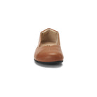 Xero Shoes Phoenix Leather Damen Barfußschuhe in glattem braunem Leder, Vorderansicht im Onlineshop für Barfußschuhe