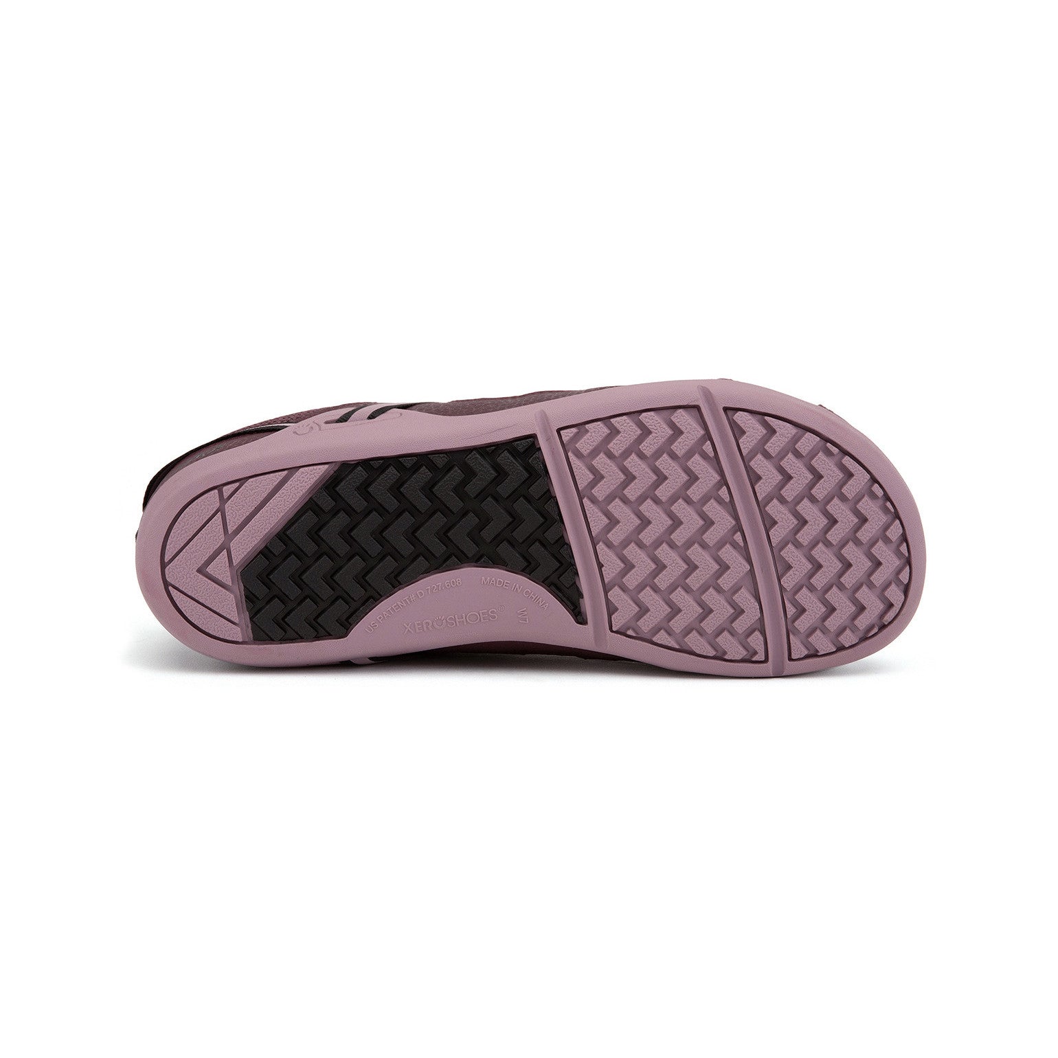 Xero Shoes Prio Barfußschuhe für Damen in Elderberry, Sohlenansicht im Onlineshop für Barfußschuhe