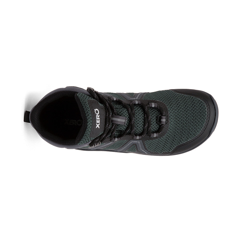 Barfußschuhe Onlineshop: Xero Shoes Xcursion Fusion wasserdichte Damen Barfuß-Wanderschuhe in spruce, Draufsicht