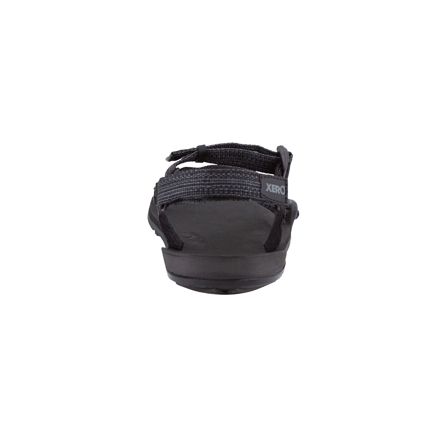 Xero Shoes Z-Trail Kids Multi Black Barfußschuhe Sandalen für Kinder, Rückansicht im Onlineshop für Barfußschuhe