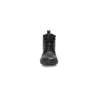 Barfußschuhe Xero Shoes Breckenridge in Schwarz aus Leder, knöchelhohe Damenstiefel, Vorderansicht, erhältlich in unserem Onlineshop.
