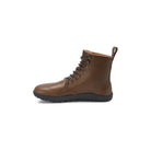 Barfußschuhe Xero Shoes Breckenridge in Braun aus Leder, knöchelhohe Damenstiefel, linke Ansicht, erhältlich in unserem Onlineshop.