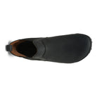 Barfußschuhe Xero Shoes Ridgeway Chelsea in Schwarz, Herrenstiefel aus Leder, Ansicht von oben, verfügbar in unserem Onlineshop für Barfußschuhe.