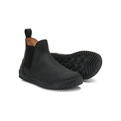 Barfußschuhe Xero Shoes Ridgeway Chelsea Damen-Stiefel in Schwarz aus Leder, vielseitig und bequem, erhältlich in unserem Onlineshop für Barfußschuhe.