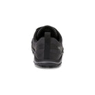 Rückansicht der Xero Shoes Scrambler Low Barfußschuhe in Schwarz für Herren als Wanderschuhe im Onlineshop für Barfußschuhe
