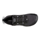 Draufsicht der Xero Shoes Scrambler Low Barfußschuhe in Schwarz für Herren als Wanderschuhe im Onlineshop für Barfußschuhe