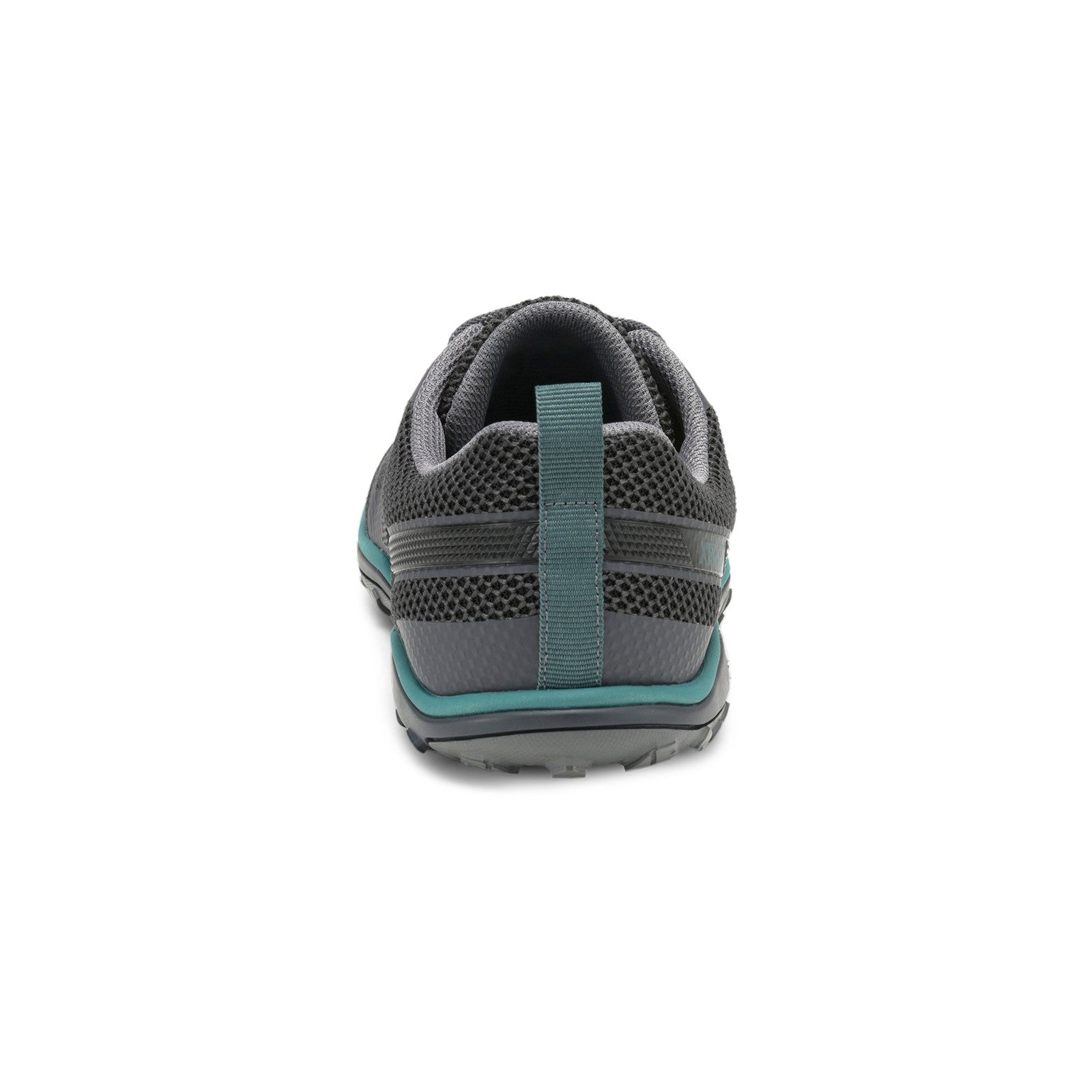 Rückansicht der Xero Shoes Scrambler Low Barfußschuhe in Black Shale für Herren als Wanderschuhe im Onlineshop für Barfußschuhe