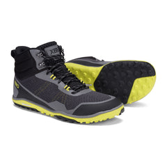 Xero Shoes Scrambler Mid Barfußschuhe, Wanderschuhe für Herren in Steel Gray Sulphur im Onlineshop für Barfußschuhe