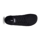 Xero Shoes Dillon Barfußschuhe für Herren in Schwarz aus der Perspektive von oben, leicht und flexibel für den ganzen Tag. Perfekt für jede Gelegenheit und garantiert hohen Tragekomfort. Erhältlich in unserem Onlineshop für Barfußschuhe.