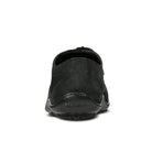 Rückansicht der schwarzen Leguano Dean Barfußschuhe aus Leder, elegante Herrenschuhe im Onlineshop für Barfußschuhe