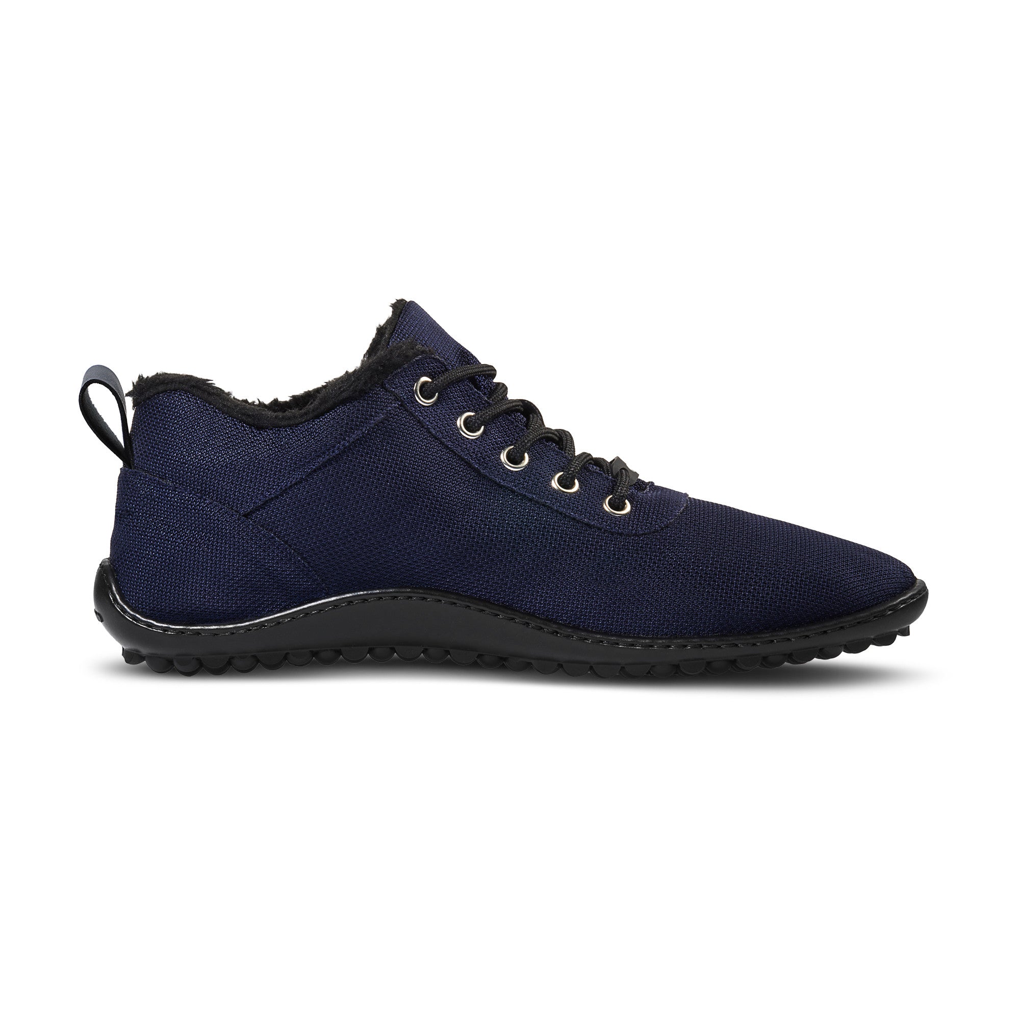 Leguano Galaxo Barfußschuhe in Blau, warme Winterschuhe, rechte Seitenansicht im Onlineshop für Barfußschuhe