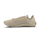 Leguano Go Gold Sneaker Barfußschuhe – Die linke Seitenansicht zeigt die geschmeidige Silhouette und die hochwertige Verarbeitung. Diese Schuhe bieten optimalen Komfort und verleihen jedem Outfit einen besonderen Akzent. Jetzt im Onlineshop für Barfußschuhe erhältlich.