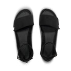 Leguano Jara Schwarz Barfußschuhe Sandalen Damen – Die Ansicht von oben zeigt das ansprechende Design und die sorgfältige Verarbeitung. Ideal für warme Tage und lange Spaziergänge. Jetzt im Onlineshop für Barfußschuhe erhältlich.