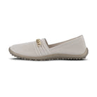 Leguano Lady Famous Gold Ballerina Barfußschuhe seitlich von links gezeigt in Gold aus unserem Onlineshop für Barfußschuhe