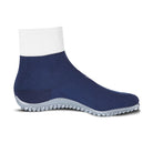 Leguano Primera Barfußsockenschuhe in Blau, in rechter Seitenansicht abgebildet und ideal für minimalistisches Gehen. Jetzt erhältlich im Onlineshop für Barfußschuhe.