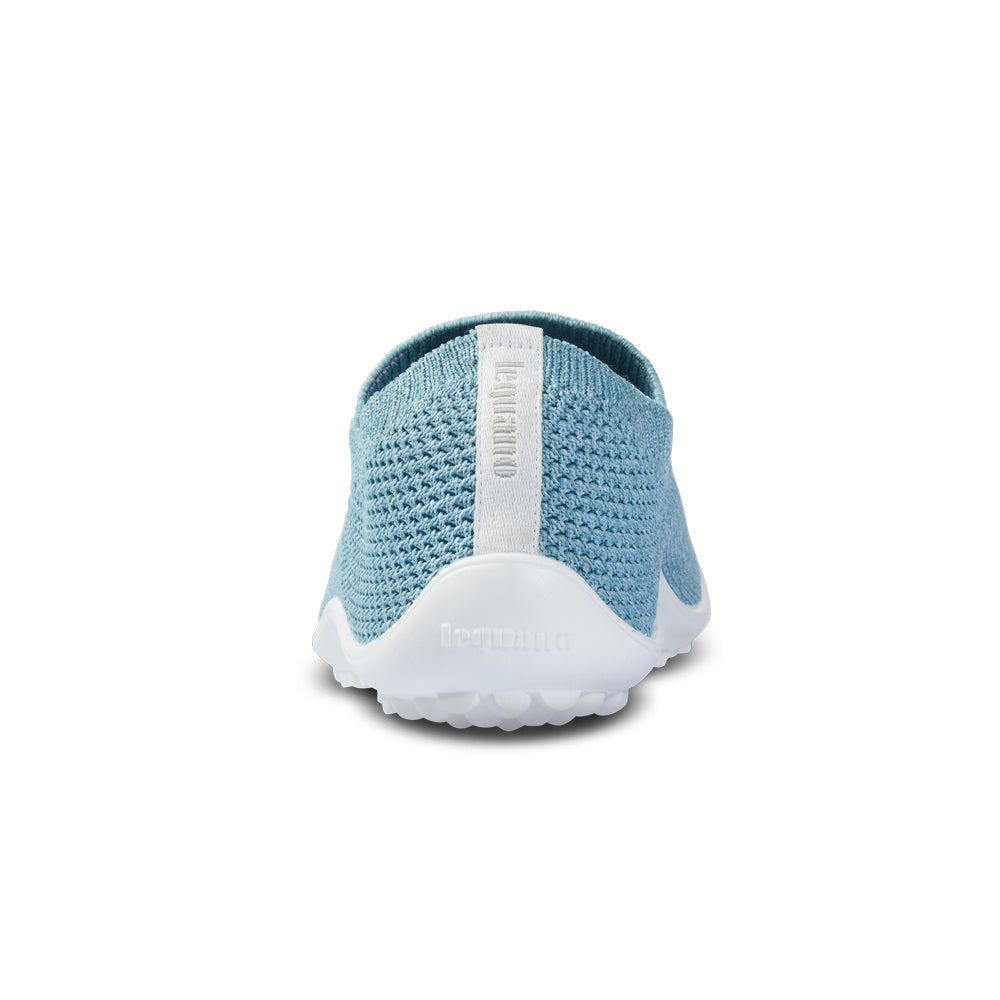 Leguano Scio Barfußslipper in Mint, in Rückansicht abgebildet und ideal für minimalistisches Gehen. Jetzt erhältlich im Onlineshop für Barfußschuhe.