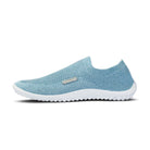 Leguano Scio Barfußslipper in Mint, in linker Seitenansicht abgebildet und ideal für minimalistisches Gehen. Jetzt erhältlich im Onlineshop für Barfußschuhe.