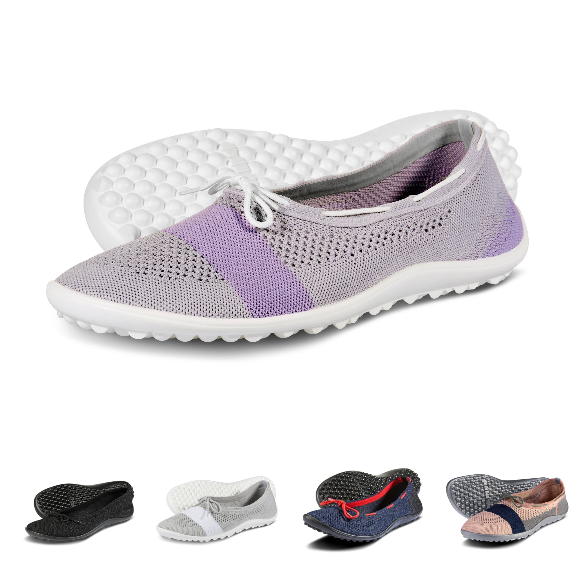 Barfußschuhe Leguano Style Ballerina für Damen, verschiedene Farben und Modelle, elegante und flexible Schuhe für natürlichen Komfort, erhältlich in unserem Onlineshop für Barfußschuhe.